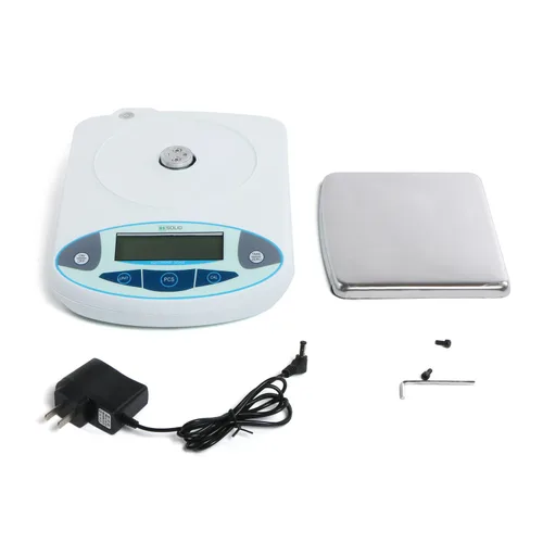 Vista 5 de U.S. Solid Balanza analítica de precisión digital 35.27 oz x 0.00 oz, báscula electrónica de alta precisión para laboratorio, joyería, uso industrial