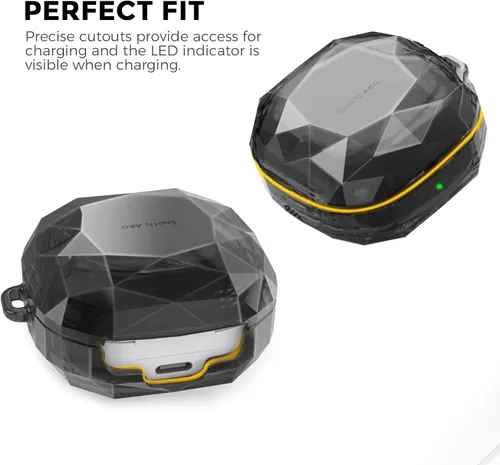 Vista 3 de AHASTYLE Compatible con Funda para Samsung Galaxy Buds FE (2023)/Galaxy Buds 2/Galaxy Buds Pro/Galaxy Buds Live Estuche rígido de PC