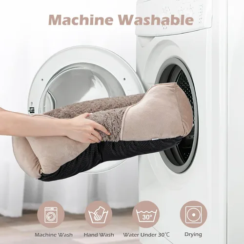 Vista 6 de INVENHO Cama para perros pequeños para perros medianos a grandes, rectangular, ortopédica, suave, relajante, duradera, con parte inferior