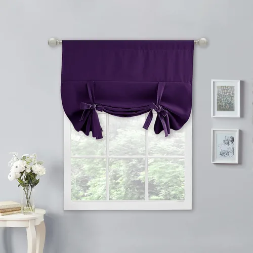 Vista 16 de NICETOWN Cortina Opaca con Aislamiento Térmico – Persiana Enrollable para Ventana de Bebé para Dormitorio/Acción de Gracias