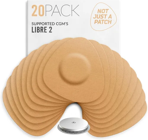 Vista 9 de Not Just A Patch Freestyle Libre - Juego de 2 fundas para sensores (paquete de 20) Lingo CGM para Freestyle Libre 2 - Resistente al agua y duradero