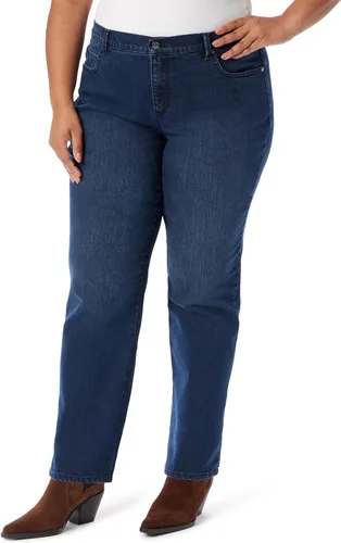 Vista 13 de Gloria Vanderbilt Amanda Classic - Jeans cónicos de tiro alto para mujer Aegean Teal
