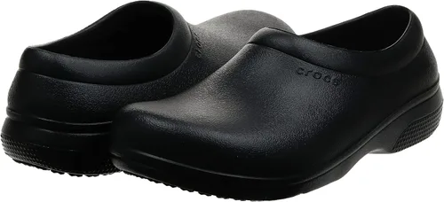 Vista 7 de Crocs Zuecos unisex para hombre y mujer en el reloj zapatos de trabajo antideslizantes Negro