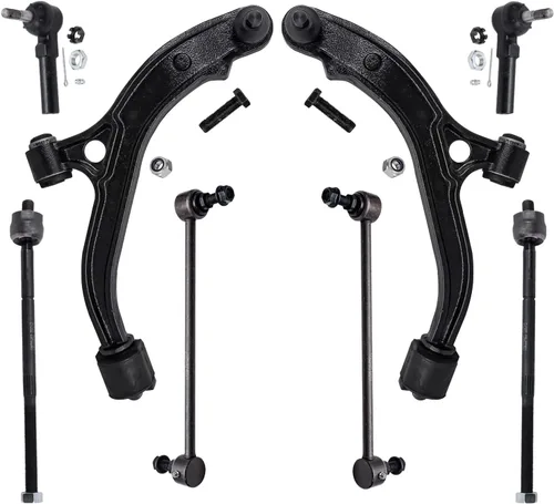 Vista 166 de Detroit Axle - Kit de brazos de control de extremo de 8 piezas para Toyota 2001-2003 Highlander 2002-2003 Camry Lexus ES300, 2 brazos de control