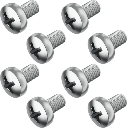 Vista 9 de Tornillos de matrícula de acero inoxidable de 10mm de longitud extendida compatibles/reemplazo para todos los modelos de BMW, sujetadores de pernos