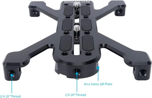 Vista 5 de NICEYRIG Placa de liberación rápida extendida de 6 pulgadas para tipo Arca-Swiss aplicable para cámara réflex digital grande, cámara de cine