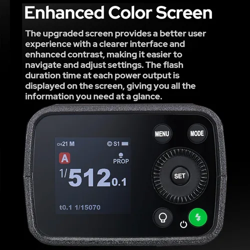 Vista 9 de Godox AD200 Pro II AD200Pro II Flash Strobe Monolight, sincronización de un solo toque con disparador X3, lámpara de modelado LED bicolor, 1/512 a