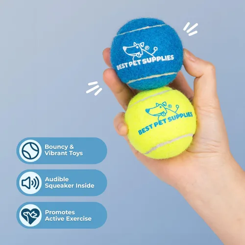 Vista 4 de Best Pet Supplies - Juguete masticable con chirriante interactivo para perros, juguetes ideales para perros que mastican, para perros pequeños