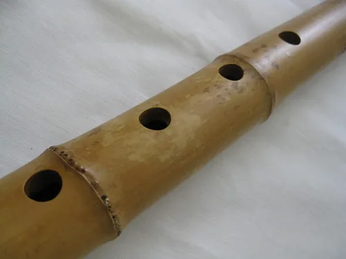 Vista 2 de 1.8 Matake Bamboo Shakuhachi D/F Instrumento pentatónico Zen Flauta de meditación