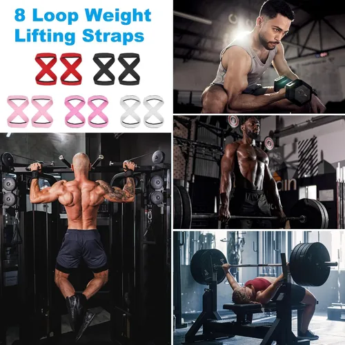 Vista 7 de PATIKIL Figure Lifting Strap, Weightlifting Wrist Wraps Dead Lift Padded Grips for Fitness Power Strength Training