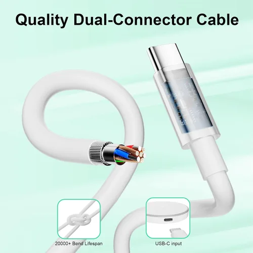 Vista 9 de MagSafe Charger - Paquete de 2 cargadores inalámbricos magnéticos de 15 W, almohadilla de carga rápida con cable USB C a USB C de 6 pies compatible