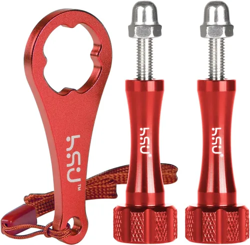 Vista 8 de HSU Juego de tornillos de mariposa de aleación de aluminio (extensión) + llave para GoPro Hero 13, 12, 11, 10, 9, 8, 7, 6, 5, 4, compatible con Negro