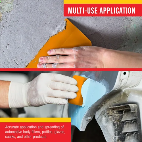 Vista 4 de Custom Shop Herramientas Esparcidoras de Relleno de Carrocería de Plástico de 4, 5 y 6 Pulgadas (Paquete de 24) para Rellenos de Carrocería