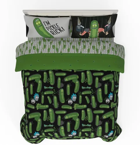 Vista 91 de Franco - Juego de ropa de cama coleccionable Nintendo Donkey Kong, 5 piezas, edredón reversible supersuave y juego de sábanas con funda