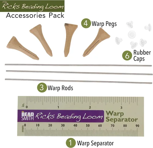 Vista 4 de The Beadsmith Ricks Bead Loom - Kit de accesorios (1 unidad)