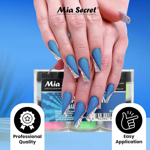 Vista 6 de Mia Secret - Colección de polvo acrílico para uñas, polímero Marry ME, 6 piezas