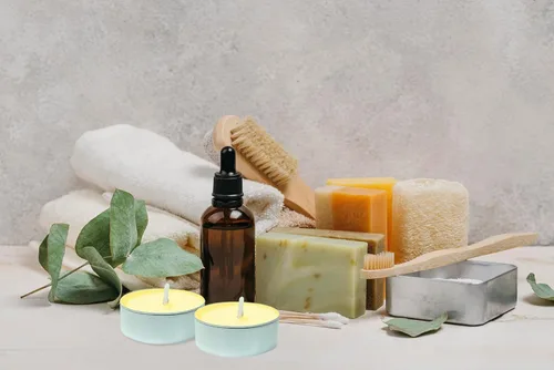 Vista 5 de DecorRack 30 velas de té, aroma a vainilla, aroma agradable, aromaterapia, decoración perfumada del hogar, velas votivas de larga duración