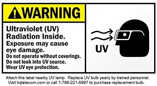 Vista 7 de hqtelecom Bombilla de repuesto de luz UV de 14 pulgadas, funciona para lámparas UV de 24 V y 110 V