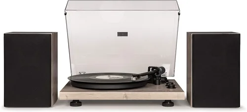 Vista 8 de Crosley C62A-WA - Tocadiscos Bluetooth de vinilo de 2 velocidades con transmisión por correa con altavoces incluidos y amplificador integrado, nogal