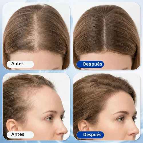 Vista 4 de Rollo de suero para el crecimiento del cabello con 3% de romero, 3% aceite de batana, 2% extracto de guisante, 2% aceite de raíz de jengibre, raíz