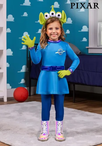 Vista 2 de Disfraz de alienígena Toy Story de Disney y Pixar para niñas pequeñas