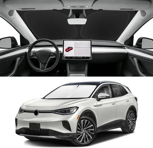 Vista 58 de Parasol plegable para parabrisas visor solar para ventana frontal accesorios de automóvil