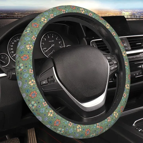 Vista 14 de Funda Universal para Volante de Automóvil con Mandala Bohemio de 15 Pulgadas de Neopreno Accesorios de Protección y Decoración