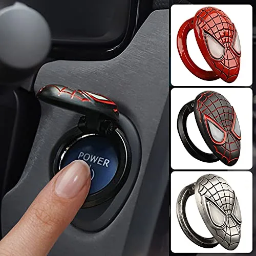 Vista 2 de Cubierta protectora para el botón de arranque del automóvil, cubierta protectora para el botón de arranque, antiarañazos, decoración del motor