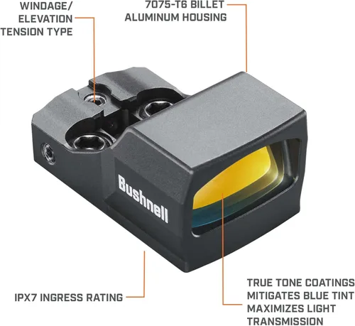 Vista 3 de Bushnell Mira Reflex Compacta FMC 6 MOA Punto Rojo