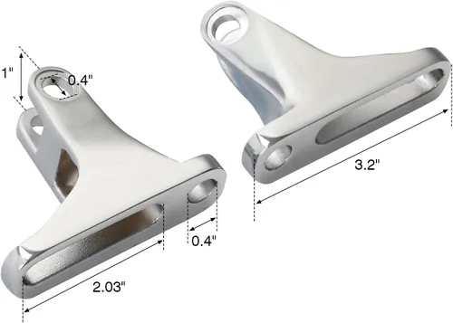 Vista 7 de Kit de montaje de clavija de pie de pasajero para Harley Davidson Touring Road King Electra Glide Street Glide Road Glide 1993 y posterior, cromado