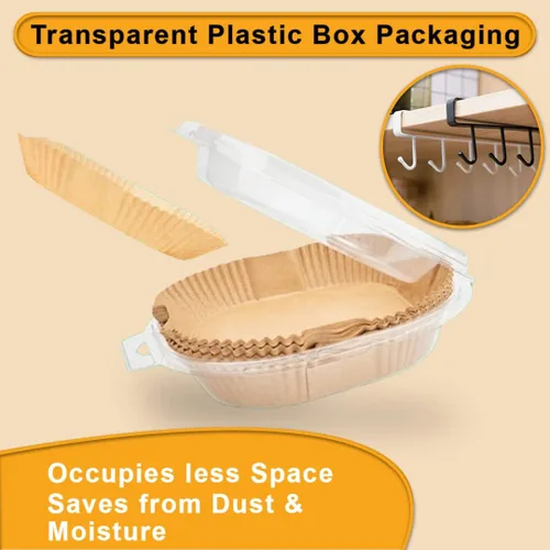 Vista 3 de COSORI Forros desechables para freidora de aire de 3 a 5 cuartos de galón, 100 forros cuadrados antiadherentes para freidora de aire, papel