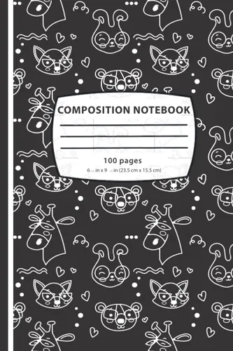 Composition Notebook College ruled lined paper Cute composition notebooks for Children and Kids 100 Pages "6.5 x 9.25" For Any School Class
