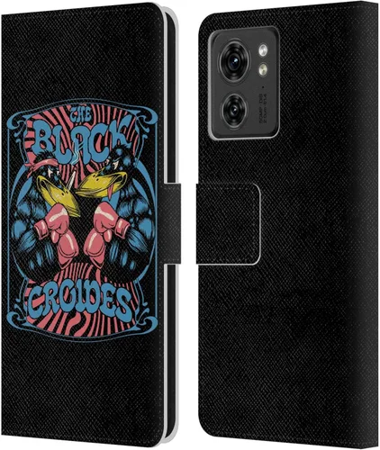 Vista 8 de Head Case Designs Officially Licensed The Black Crowes Artwork Graphics Leather Book Wallet Case Cover Compatible with Motorola Moto Edge 40