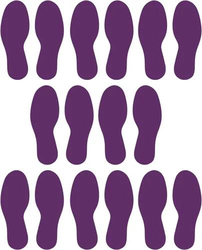 Vista 67 de LiteMark Calcomanías de vinilo para piso, calcomanías de línea para suelo de aula, oficinas, bailes, eventos, marcadores de puntos duraderos con Azul