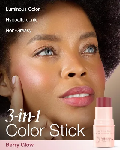 Vista 2 de Stick de maquillaje 3 en 1 , Berry Glow