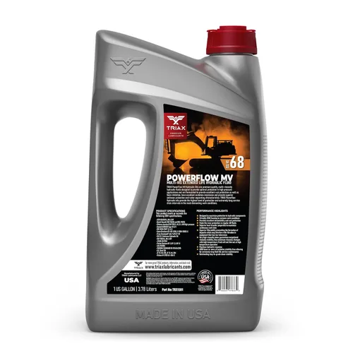 Vista 2 de TRIAX Powerflow AW 68 Aceite hidráulico HLP multiviscosidad Vida extendida de 6,000 horas Triple antidesgaste Verdadero para todas