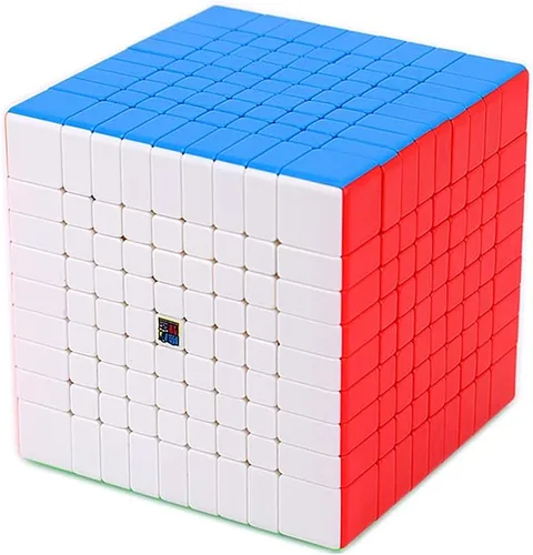 LiangCuber Moyu Meilong Cubo mágico 9X9 sin pegatinas Meilong Speed Cube 9x9 cubos de rompecabezas 9x9x9 MF9