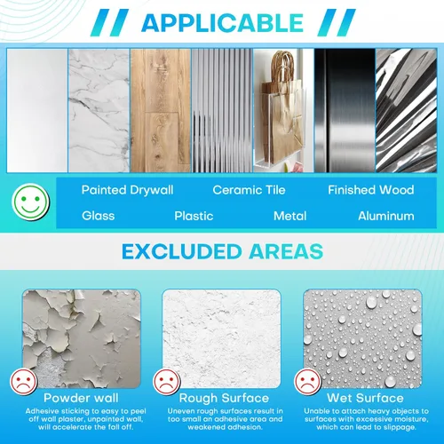 Vista 6 de Knightsacoustic Cinta cuadrada de doble cara resistente, 120 unidades, adhesivo para espuma acústica, almohadillas adhesivas para paneles de pared