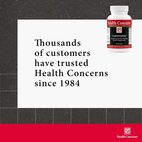 Vista 6 de Health Concerns CordySeng Powder - Suplemento de defensa inmunológica y apoyo respiratorio - 1.76 oz