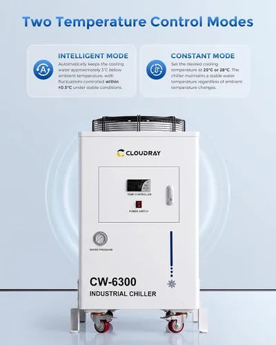 Vista 5 de Cloudray Enfriador de agua CW-6300 8000W Enfriamiento para máquina CNC