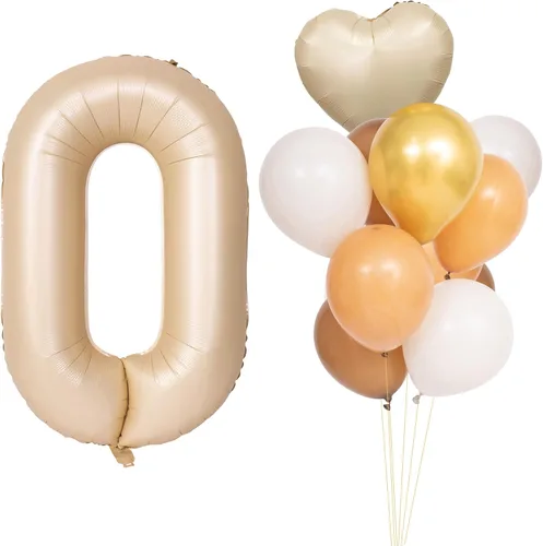 Globos de 40 pulgadas con números de caramelo, papel de aluminio de helio, globos de látex de Mylar para fiesta de cumpleaños, decoración digital 0