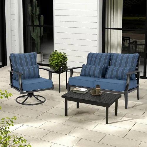 Vista 8 de Aoodor Cojín para Silla al Aire Libre, 55.9 x 61 cm Resistente al Agua, Resistente a la Decoloración, Cojines de Asiento de Patio de Olefina