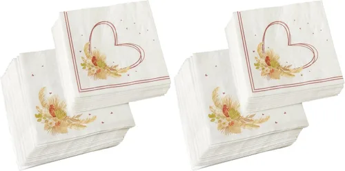 Vista 11 de Kate Aspen Servilletas de papel rústicas bohemias de 2 capas (juego de 30), servilletas decorativas gruesas, perfectas para bodas de otoño, brunch