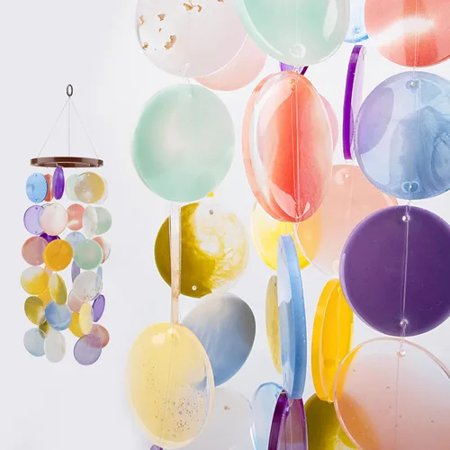 Vista 5 de Temlum Moldes de resina de silicona para campanilla de viento, moldes de resina para campanillas de viento, molde de fundición de resina para Molde