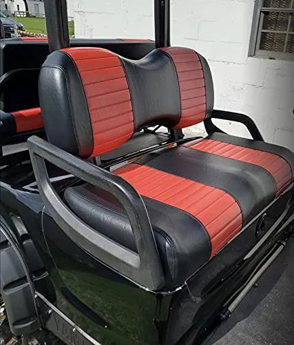 Vista 4 de Yamaha Drive G-29 YDR "STAPLE ON" Golf Cart Seat Cover (2 Stripe)