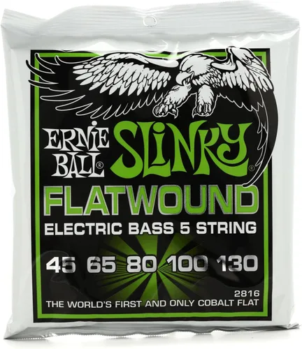 Vista 8 de Ernie Ball Extra Slinky Flatwound - Cuerdas de guitarra bajo, calibre 40-95 (P02815)