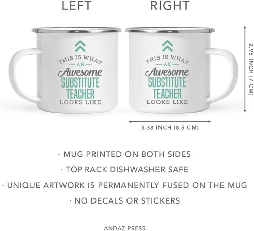 Vista 198 de Andaz Press 11oz. Stainless Steel Campfire Coffee Mug Gift, This is What an Awesome Mentor Looks Like, 1-Pack, Birthday Gift Ideas Coworker Him Her