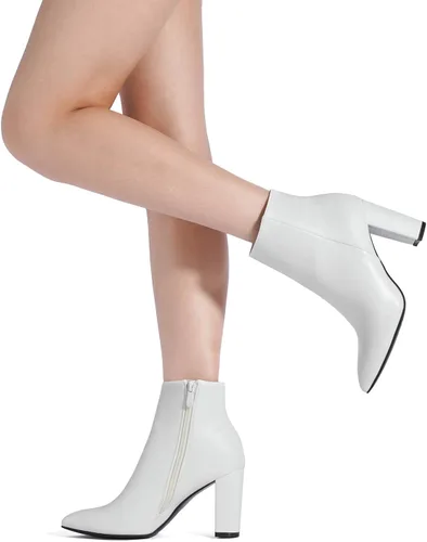 Vista 5 de DREAM PAIRS - Botines de mujer de tacón alto y grueso
