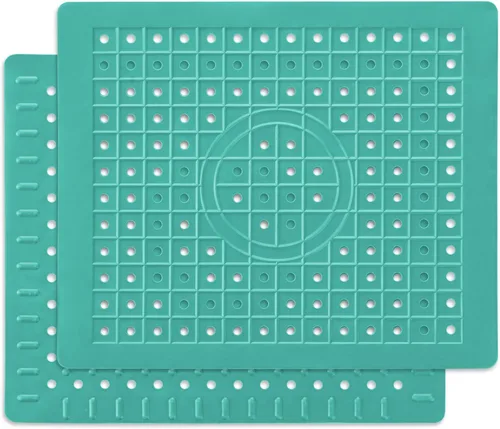 Vista 21 de WILLKOMMEN Tapete para fregadero de cocina, tapete de secado de platos de 12 x 10 pulgadas, alfombrillas protectoras rectangulares para la parte