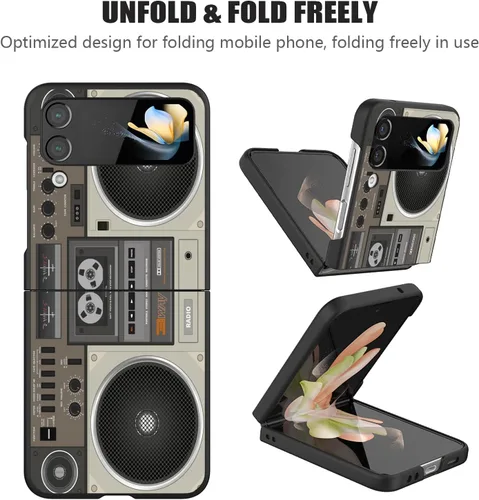 Vista 5 de Funda protectora para Samsung Galaxy Z Flip 4, Slim Fit Hard PC a prueba de golpes, plegable, elegante funda protectora para Samsung Galaxy Z Flip 4